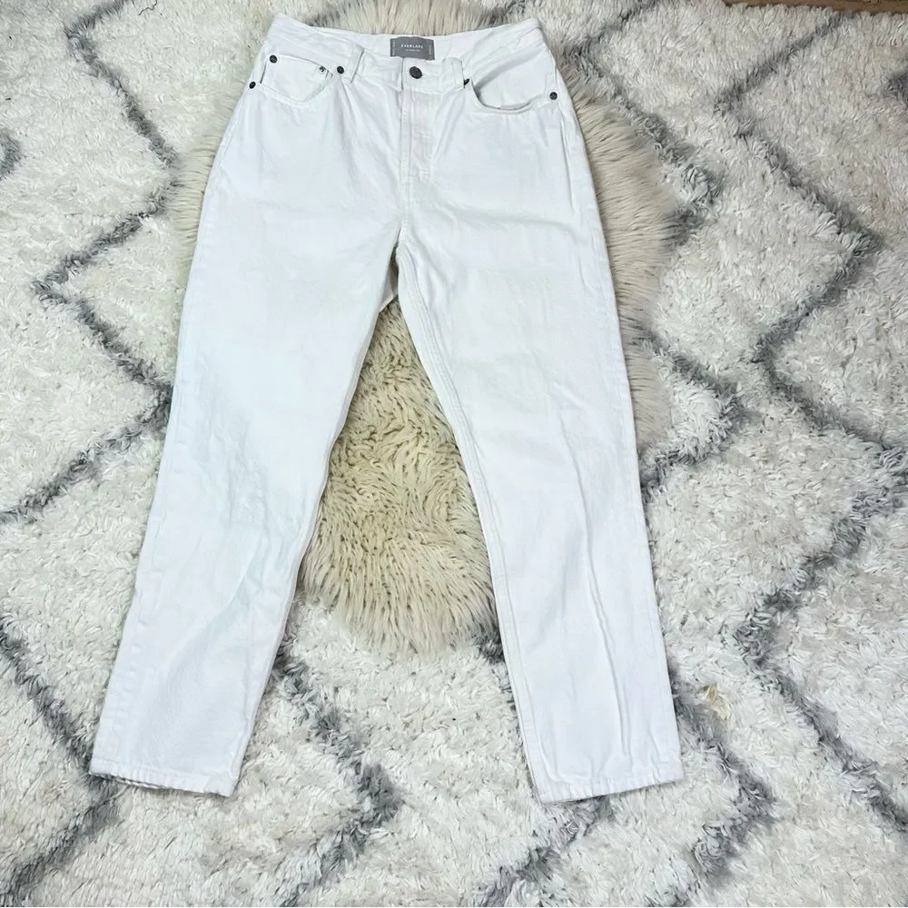 Women's EVERLANE White Jeans - Picture 9 of 11